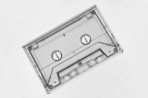 clear casette tape