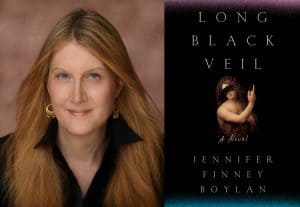 Jennifer Boylan headshot and cover of Long Black Veil
