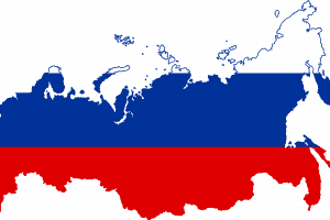 Flag Map Of Russia