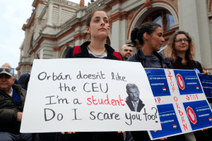 Hungary Student Protestor