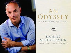 Daniel Mendelsohn headshot and cover of An Odyssey