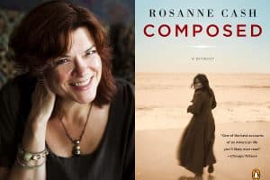 Rosanne Cash headshot and cover of Compose