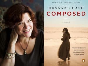 Rosanne Cash headshot and cover of Compose