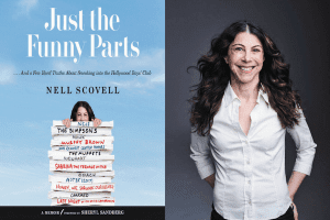 Nell Scovell headshot and cover of Just the Funny Parts