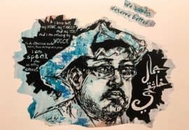 Jamal Khashoggi illustration