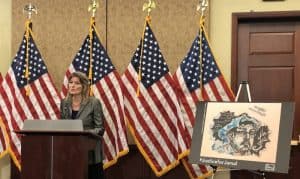 Jennifer Egan Speaking at the 100th Day Anniversary of Jamal Khashoggis Death