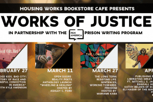 Works of Justice event series banner