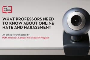 What Professors Need to Know About Online Hate and Harassment