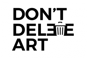 logo of dont delete art campaign