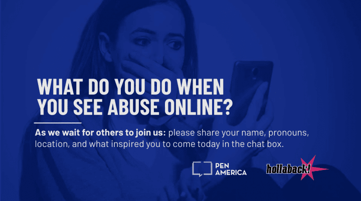 What Do You Do When You See Abuse Online?