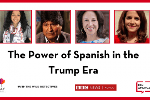 The Power of Spanish in the Trump Era: headshots and logos