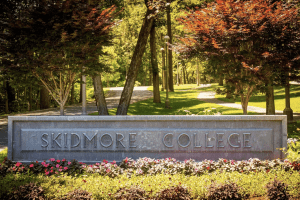 sign reading skidmore college