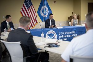 acting DHS secretary speaks at event