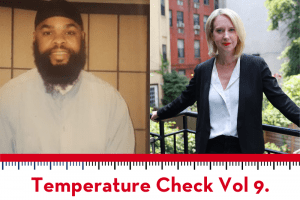 Temperature Check Vol 9 artwork: headshots of Corey “Al-Ameen” Patterson and Lucy Lang side by side