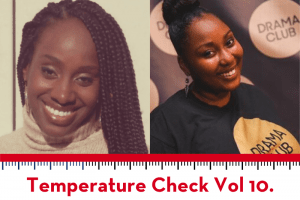 Temperature Check Vol. 10 art with Ebony Underwood and Dunasha Payne