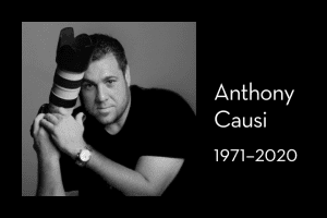 Anthony Causi’s headshot on left; on right: “Anthony Causi, 1971–2020”