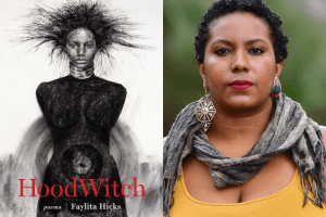 HoodWitch book cover and Faylita Hicks headshot