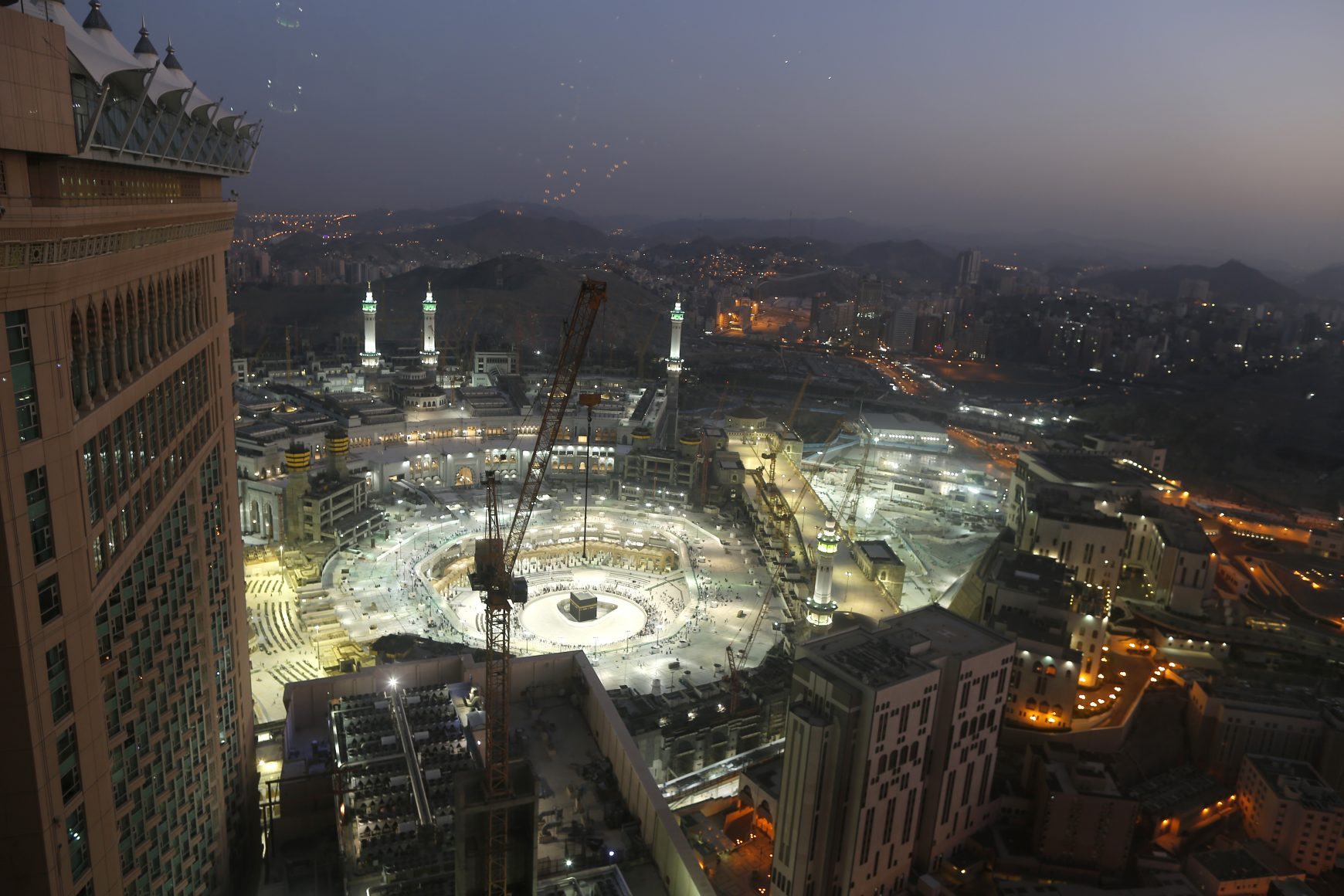 The Grand Mosque, in the Muslim holy city of Mecca, Saudi Arabia