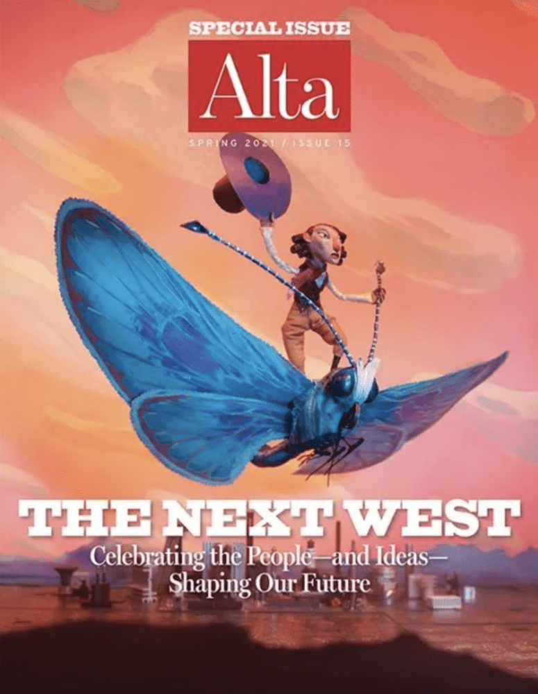 “The Next West” issue cover of Alta Magazine
