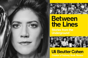Uli Beutter Cohen headshot and “Between the Lines” book cover