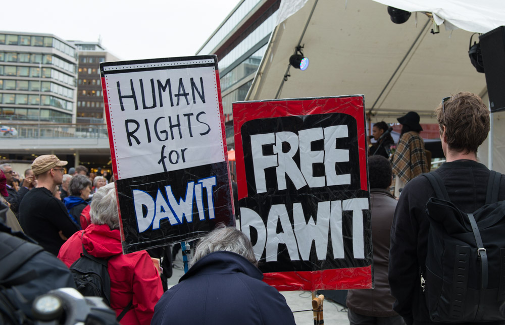 Protest in support of Dawit Isaak