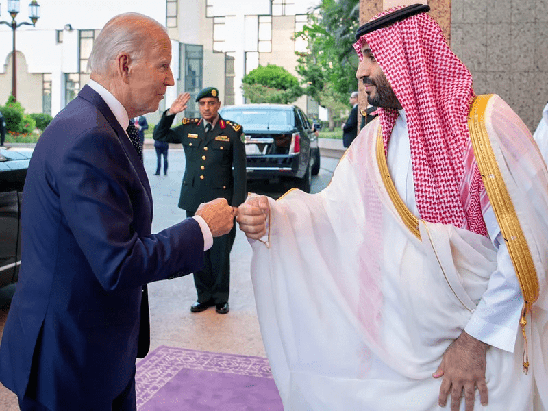 President Biden meets with Saudi Crown Prince Mohammed bin Salman