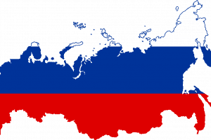 Flag Map Of Russia
