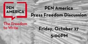 Press Freedom Discussion event graphic