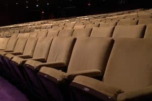 empty seats in an auditorium