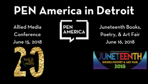PEN America in Detroit event graphic