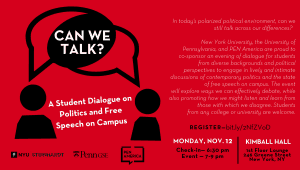 Can we talk? event graphic