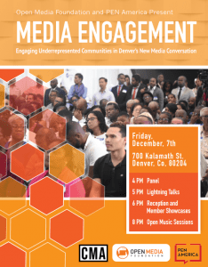 Media Engagement Event graphic