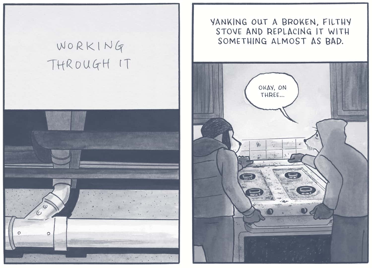 panel from Off Season by James Sturm
