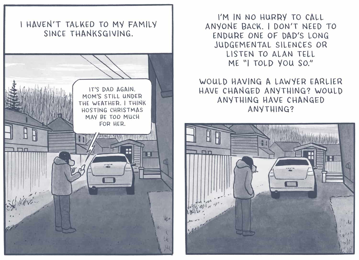 panel from Off Season by James Sturm