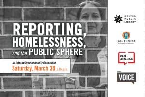 Reporting, Homelessness, and the Public Sphere event flyer