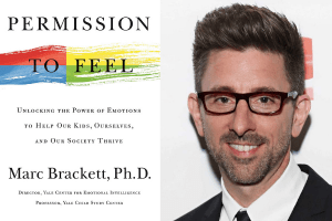 Marc Brackett headshot and cover of Permission to Feel