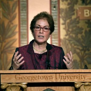 Marie Yovanovitch speaks at Georgetown University