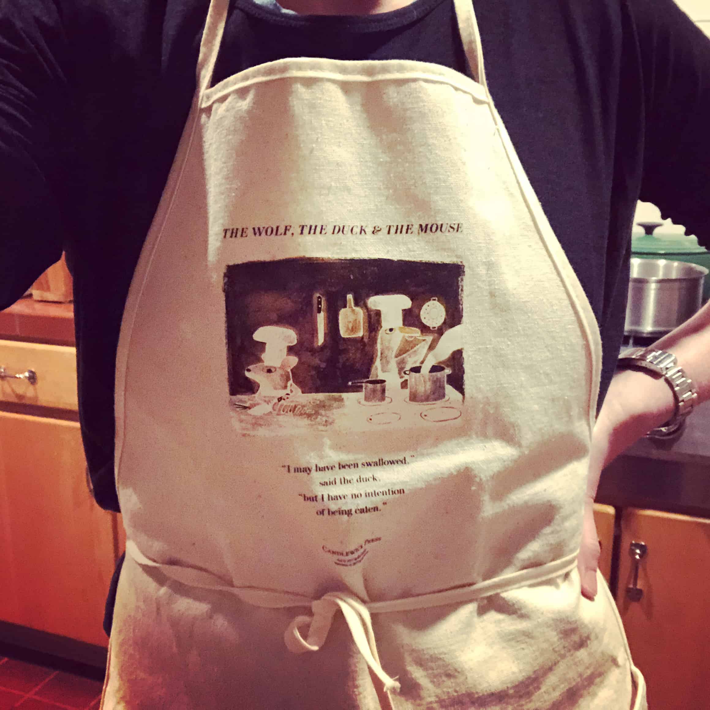 apron with text
