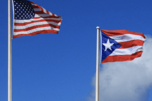 us and puerto rico flags