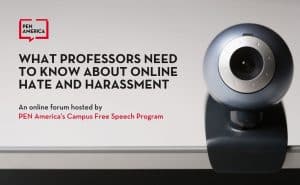 What Professors Need to Know About Online Hate and Harassment