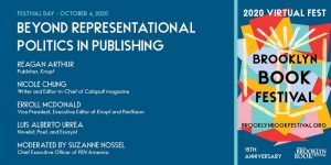 Brooklyn Book Festival event cover: participants and festival artwork
