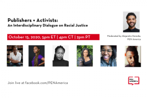 Publishers and Activists: event information and headshots