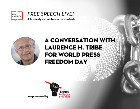 Free Speech Live World Press Freedom Day Event Graphic 450x350