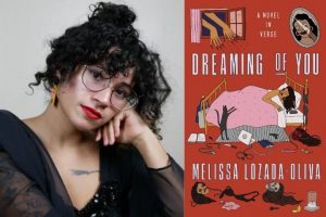 Melissa Lozada-Oliva headshot and “Dreaming of You” book cover