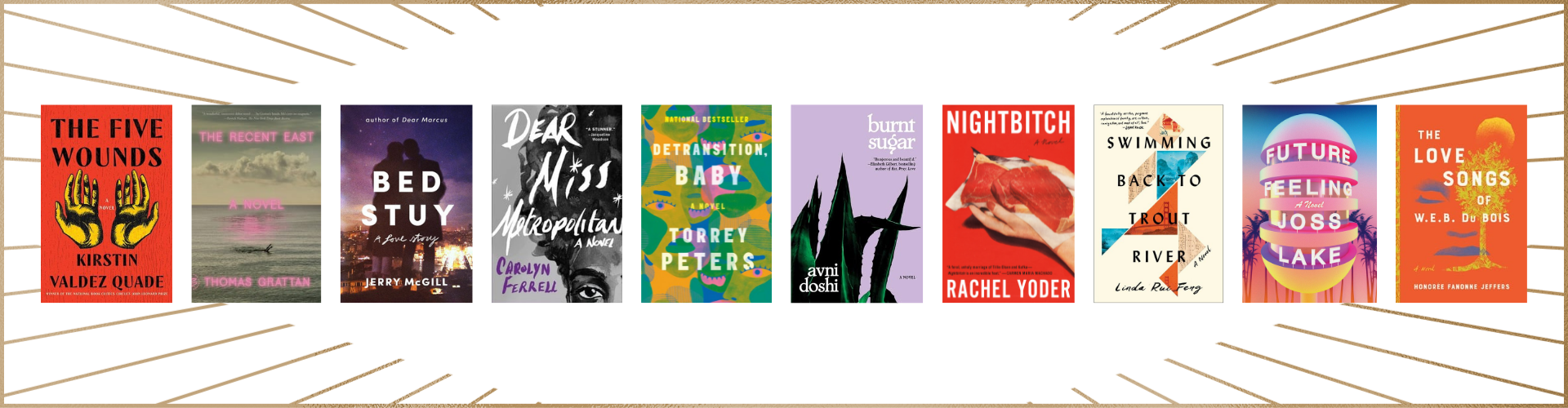 2022 PEN/Hemingway Award for Debut Novel longlists book covers