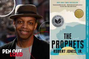 Robert Jones Jr. headshot and The Prophets book cover