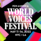 graphic for World Voices Festival 2022