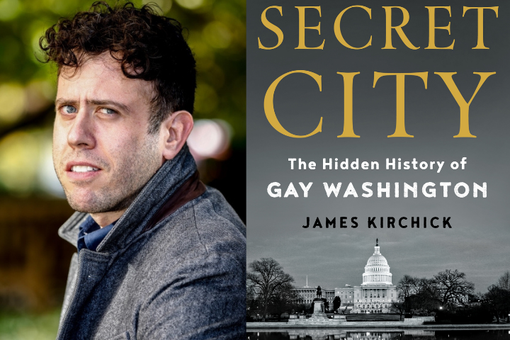 James Kirchick headshot and Secret City book cover
