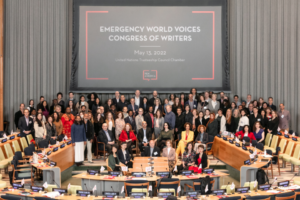 writers at the World Voices Emergency Congress of Writers session