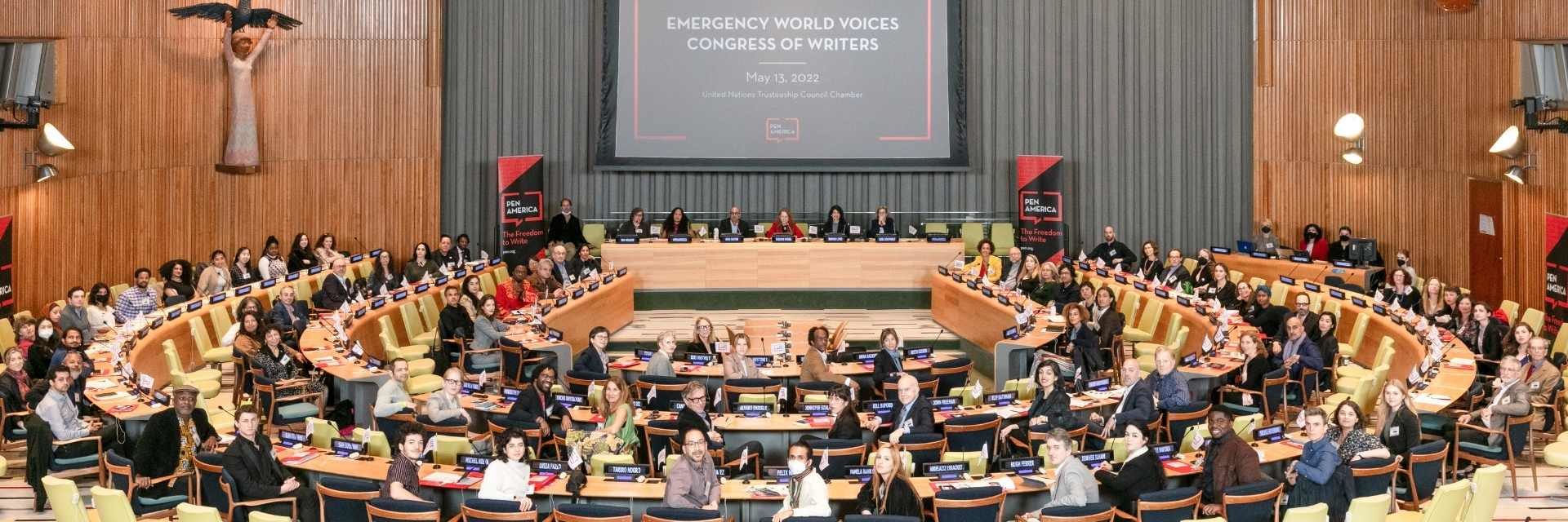 photo for the Emergency Writers Congress at the 2022 World Voices Festival